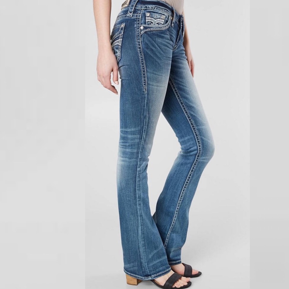 ROCK REVIVAL Greer Boot Stretch Jean Size 24 - Picture 4 of 11